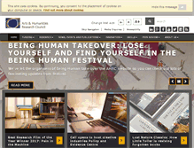 Tablet Screenshot of ahrc.ac.uk